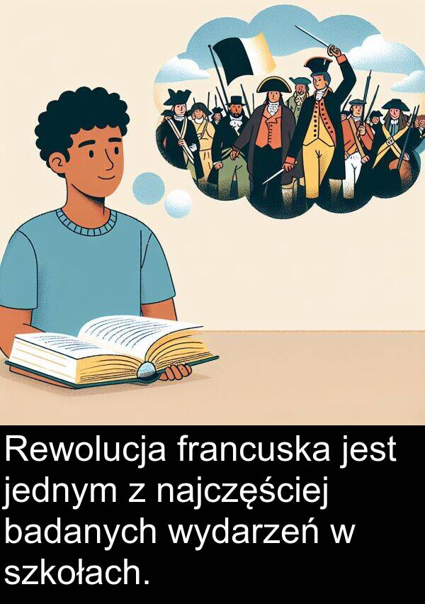 jednym: Rewolucja francuska jest jednym z najczęściej badanych wydarzeń w szkołach.