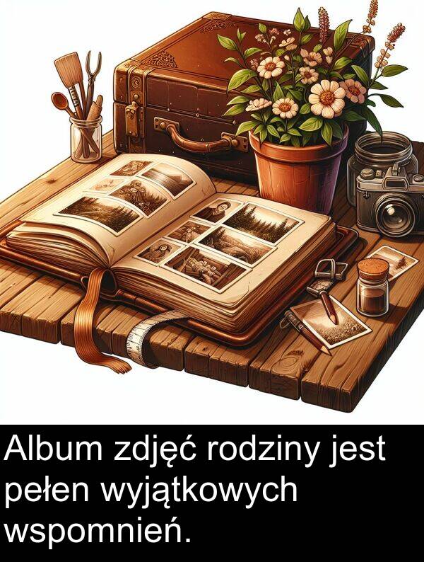 zdjęć: Album zdjęć rodziny jest pełen wyjątkowych wspomnień.