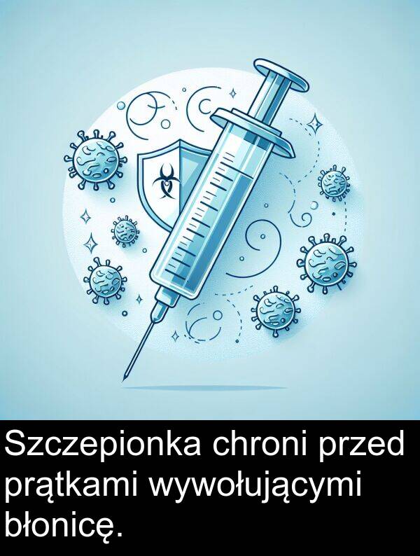 chroni: Szczepionka chroni przed prątkami wywołującymi błonicę.