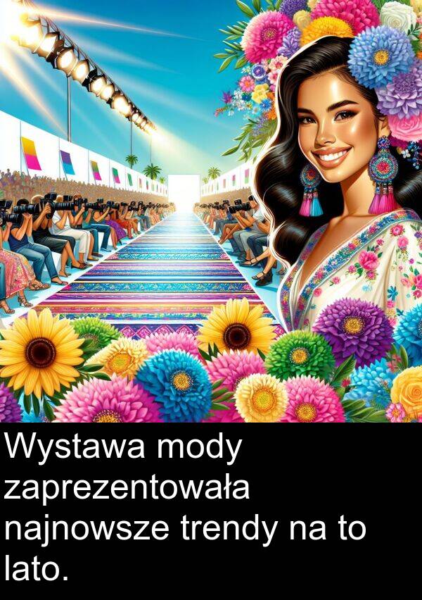 lato: Wystawa mody zaprezentowała najnowsze trendy na to lato.