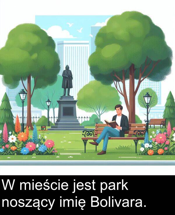 park: W mieście jest park noszący imię Bolivara.