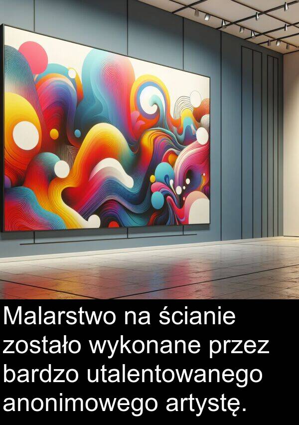 anonimowego: Malarstwo na ścianie zostało wykonane przez bardzo utalentowanego anonimowego artystę.