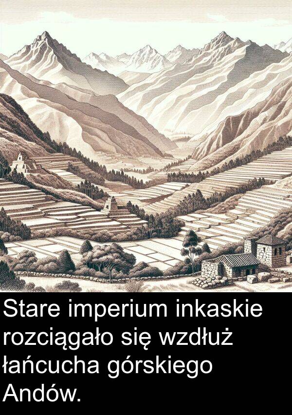 imperium: Stare imperium inkaskie rozciągało się wzdłuż łańcucha górskiego Andów.