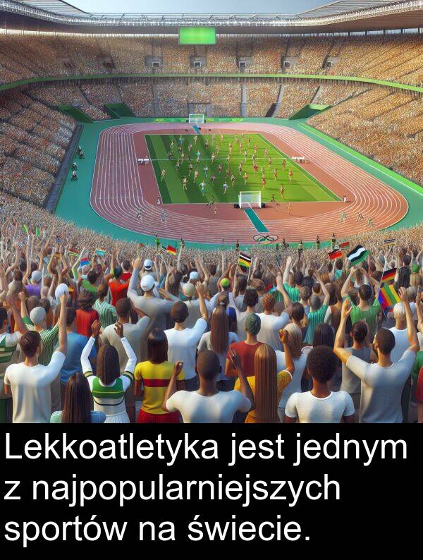 jednym: Lekkoatletyka jest jednym z najpopularniejszych sportów na świecie.