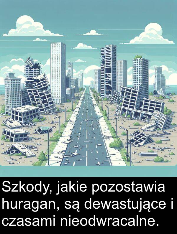 jakie: Szkody, jakie pozostawia huragan, są dewastujące i czasami nieodwracalne.