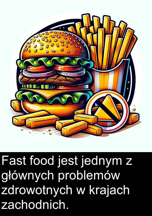 jednym: Fast food jest jednym z głównych problemów zdrowotnych w krajach zachodnich.