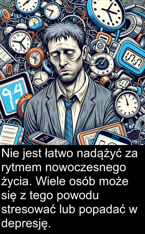 depresję: Nie jest łatwo nadążyć za rytmem nowoczesnego życia. Wiele osób może się z tego powodu stresować lub popadać w depresję.