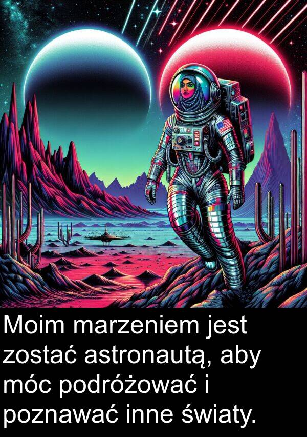 inne: Moim marzeniem jest zostać astronautą, aby móc podróżować i poznawać inne światy.