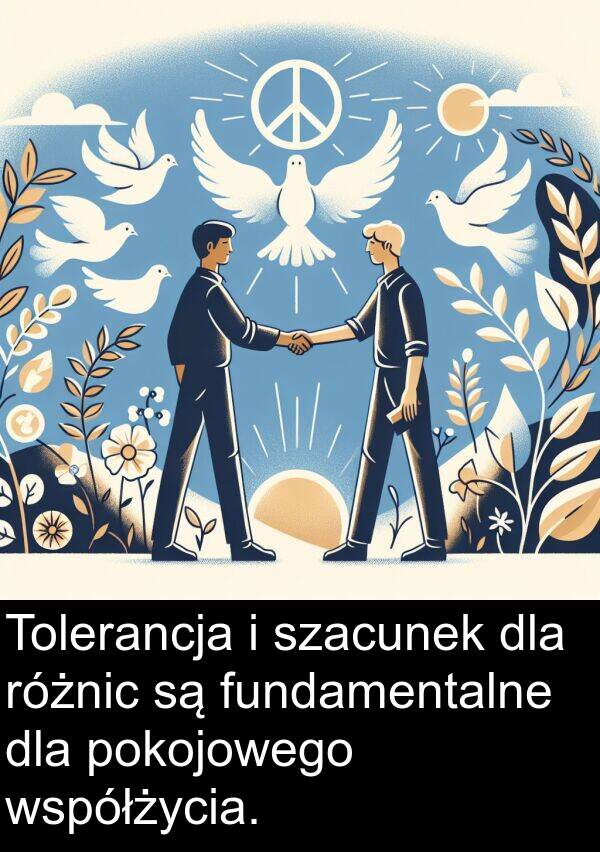 fundamentalne: Tolerancja i szacunek dla różnic są fundamentalne dla pokojowego współżycia.