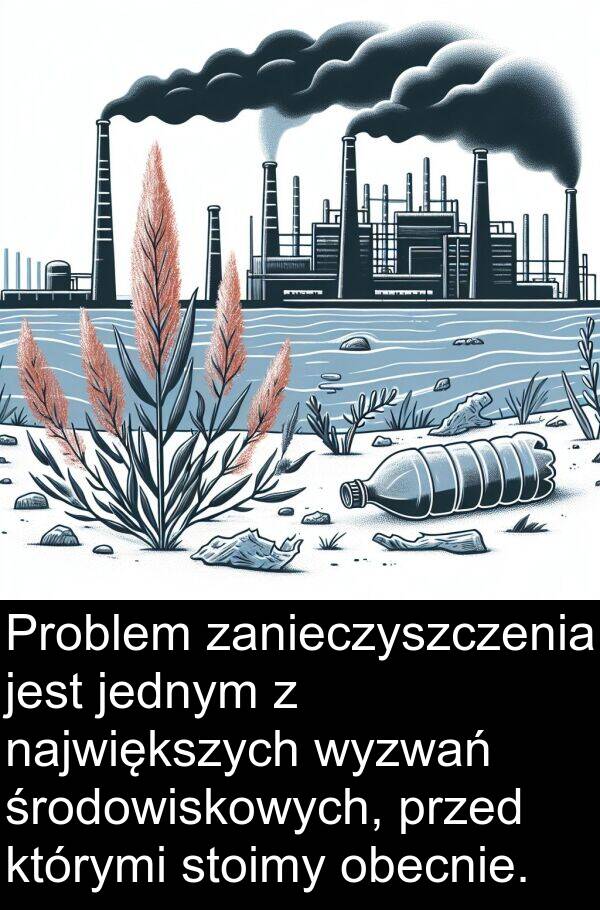 jednym: Problem zanieczyszczenia jest jednym z największych wyzwań środowiskowych, przed którymi stoimy obecnie.