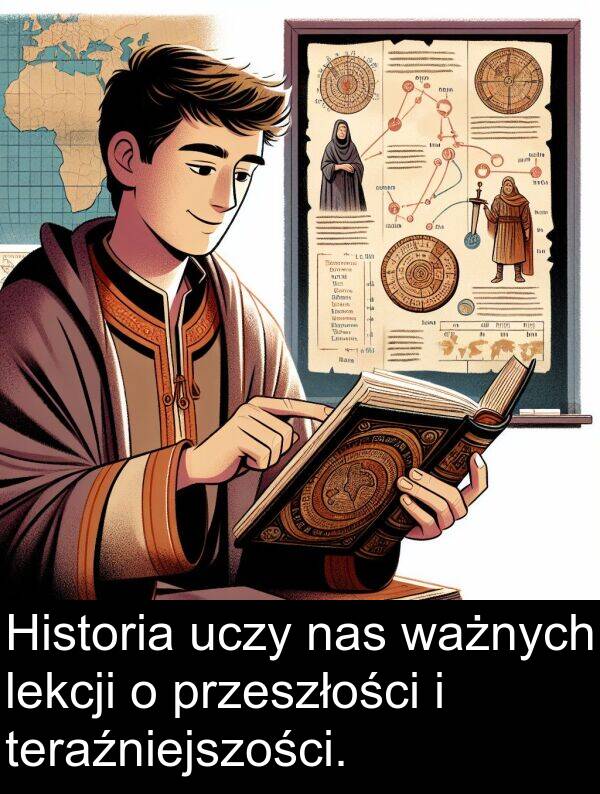 uczy: Historia uczy nas ważnych lekcji o przeszłości i teraźniejszości.