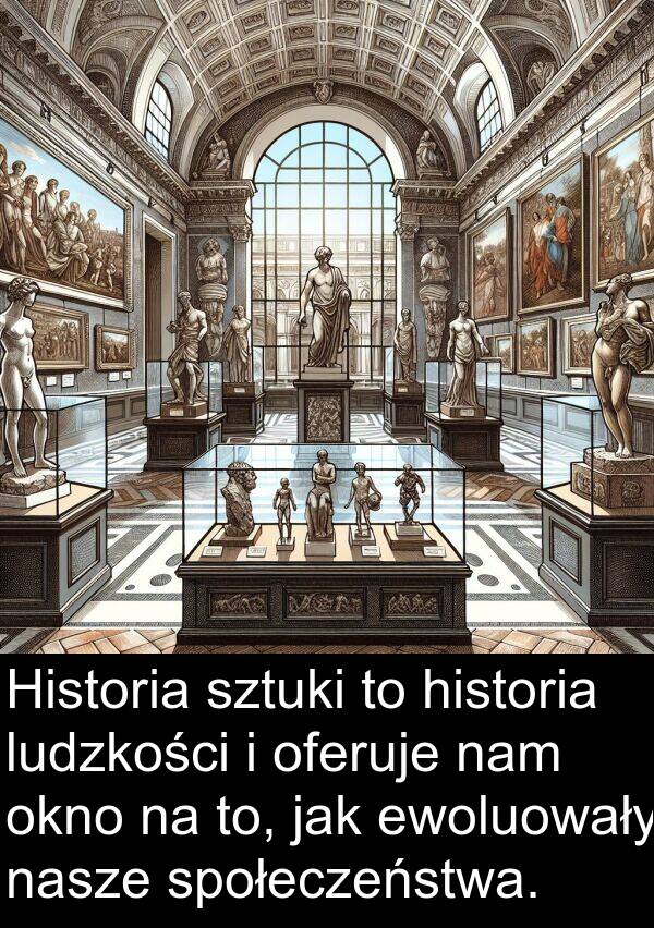 to: Historia sztuki to historia ludzkości i oferuje nam okno na to, jak ewoluowały nasze społeczeństwa.