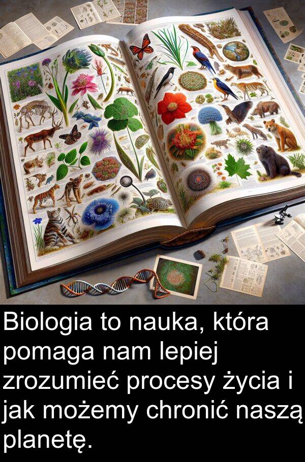 lepiej: Biologia to nauka, która pomaga nam lepiej zrozumieć procesy życia i jak możemy chronić naszą planetę.