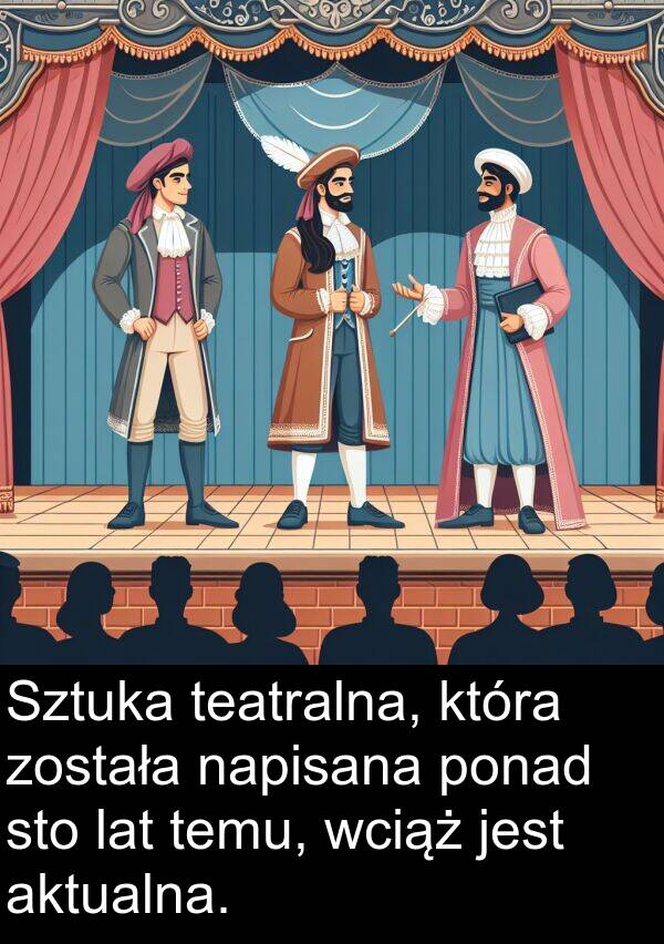 aktualna: Sztuka teatralna, która została napisana ponad sto lat temu, wciąż jest aktualna.