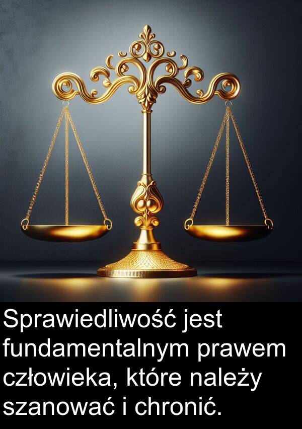 fundamentalnym: Sprawiedliwość jest fundamentalnym prawem człowieka, które należy szanować i chronić.