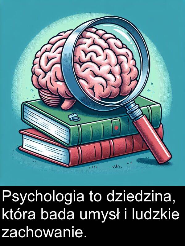 umysł: Psychologia to dziedzina, która bada umysł i ludzkie zachowanie.