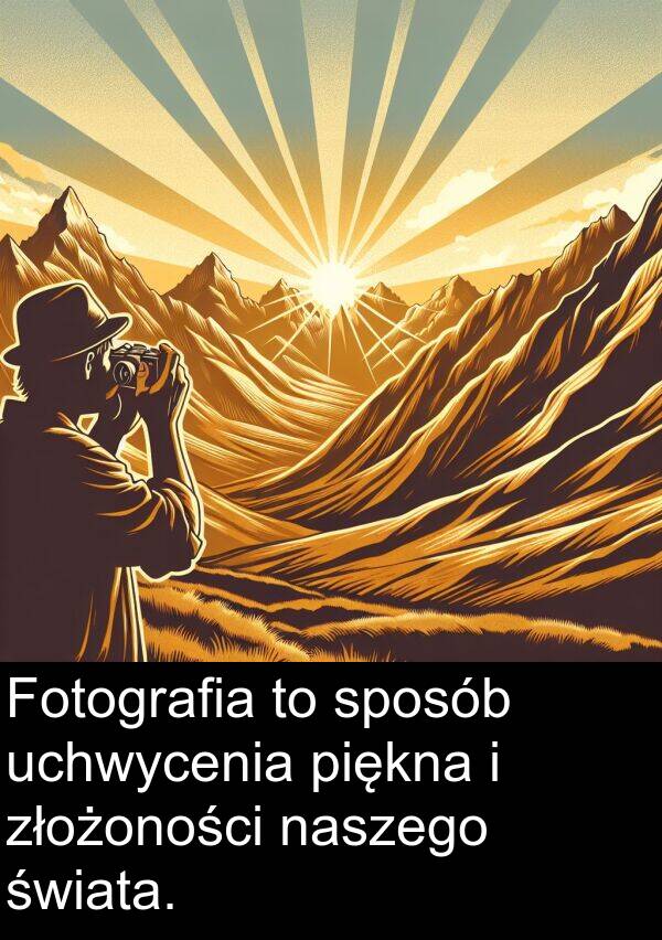 uchwycenia: Fotografia to sposób uchwycenia piękna i złożoności naszego świata.