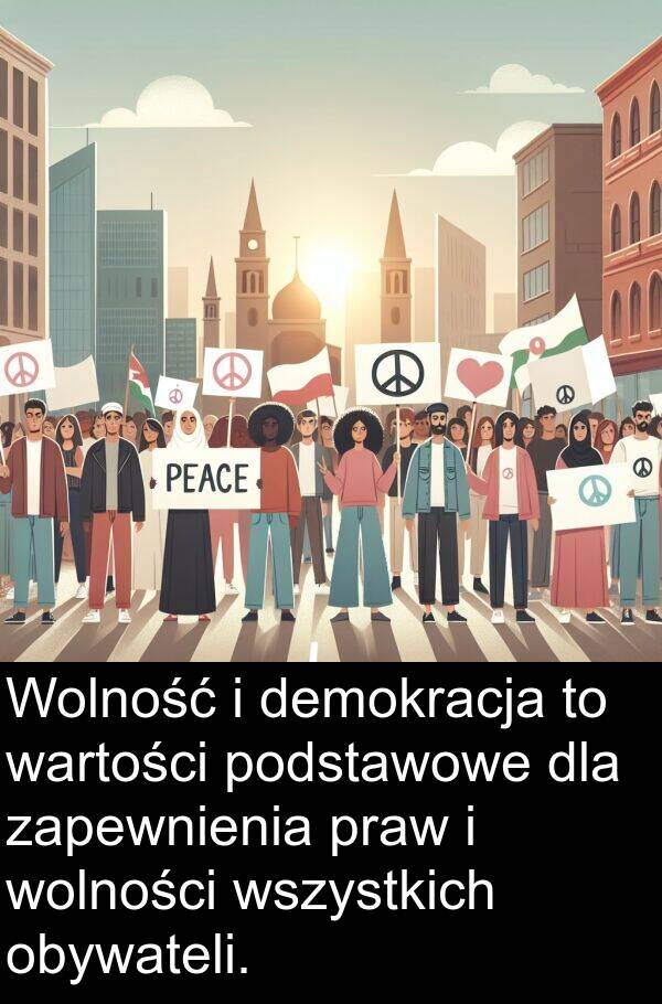 demokracja: Wolność i demokracja to wartości podstawowe dla zapewnienia praw i wolności wszystkich obywateli.