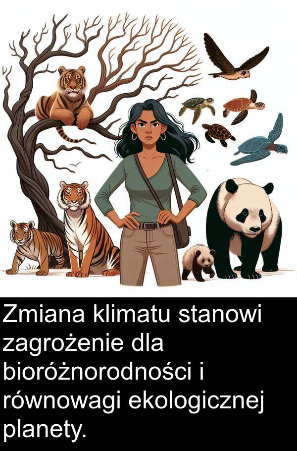 ekologicznej: Zmiana klimatu stanowi zagrożenie dla bioróżnorodności i równowagi ekologicznej planety.