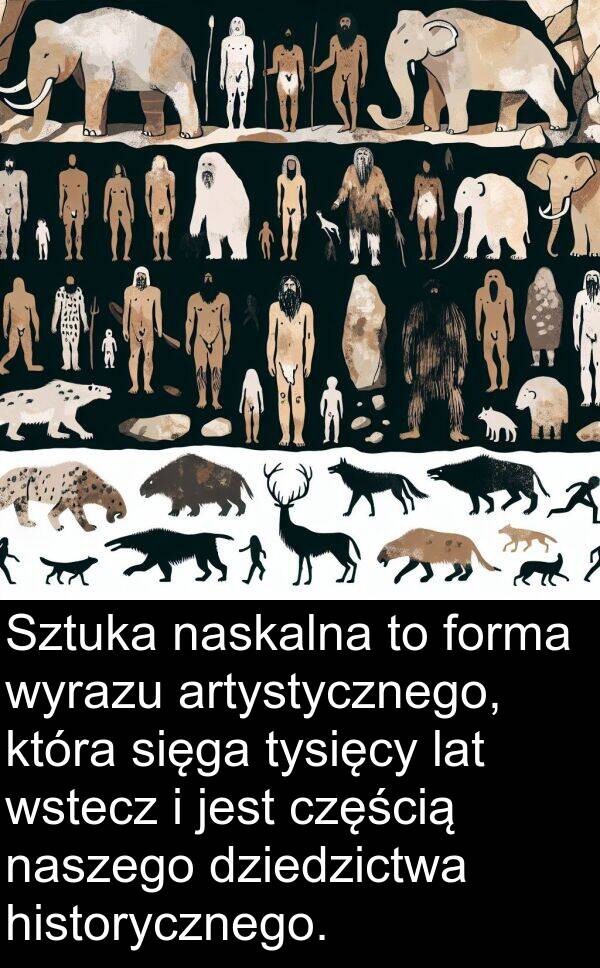 lat: Sztuka naskalna to forma wyrazu artystycznego, która sięga tysięcy lat wstecz i jest częścią naszego dziedzictwa historycznego.