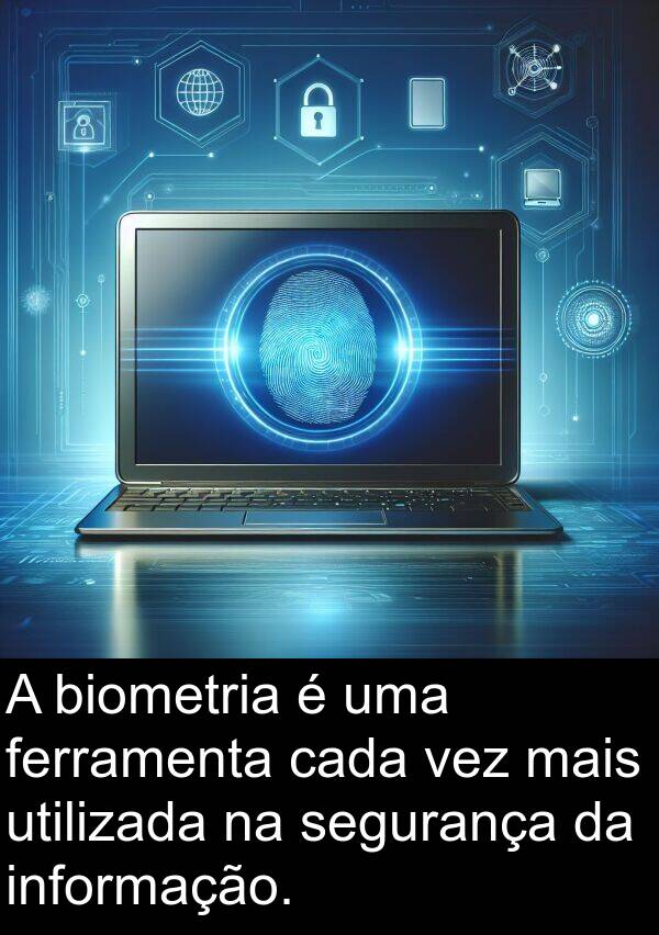 segurança: A biometria é uma ferramenta cada vez mais utilizada na segurança da informação.