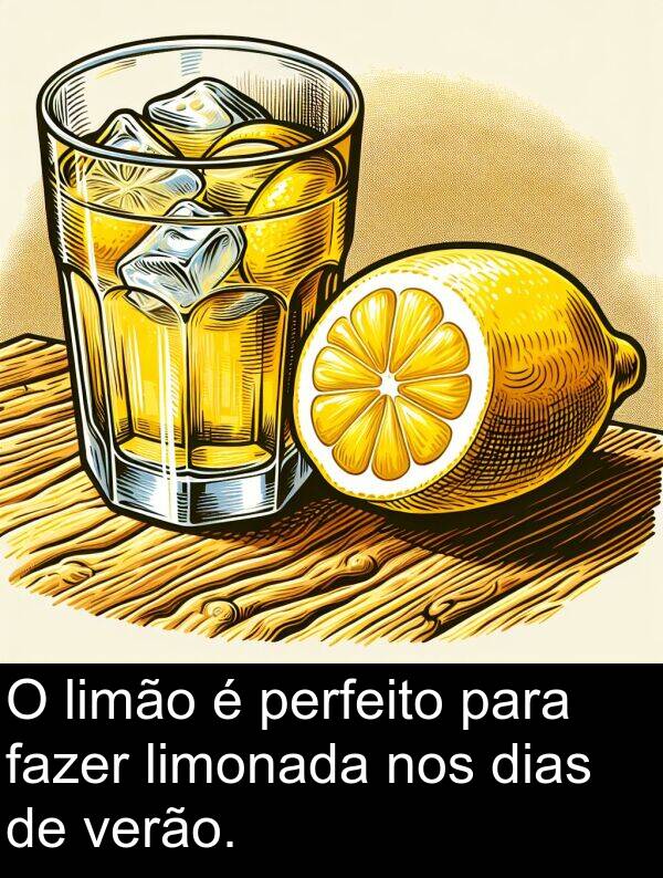 nos: O limão é perfeito para fazer limonada nos dias de verão.