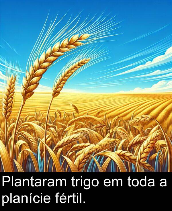 fértil: Plantaram trigo em toda a planície fértil.