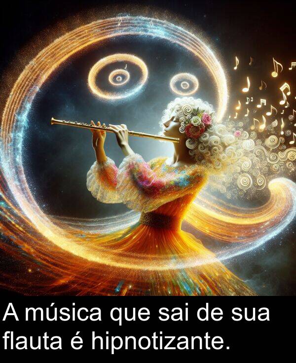 sai: A música que sai de sua flauta é hipnotizante.