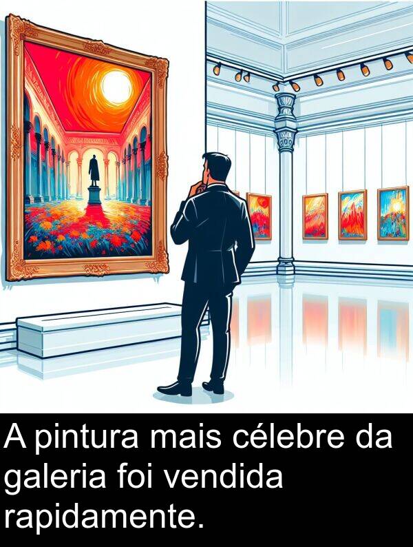 mais: A pintura mais célebre da galeria foi vendida rapidamente.