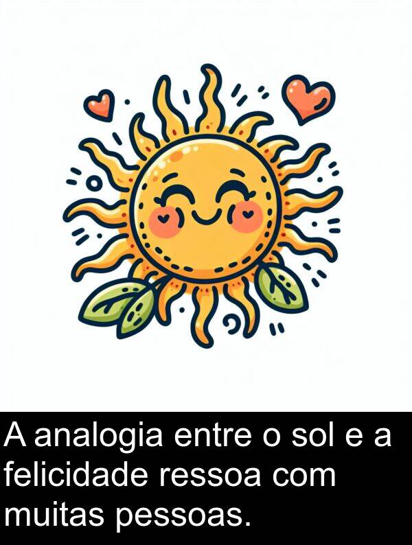 felicidade: A analogia entre o sol e a felicidade ressoa com muitas pessoas.