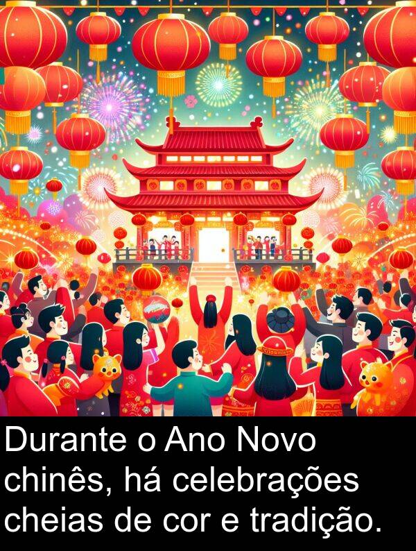 tradição: Durante o Ano Novo chinês, há celebrações cheias de cor e tradição.