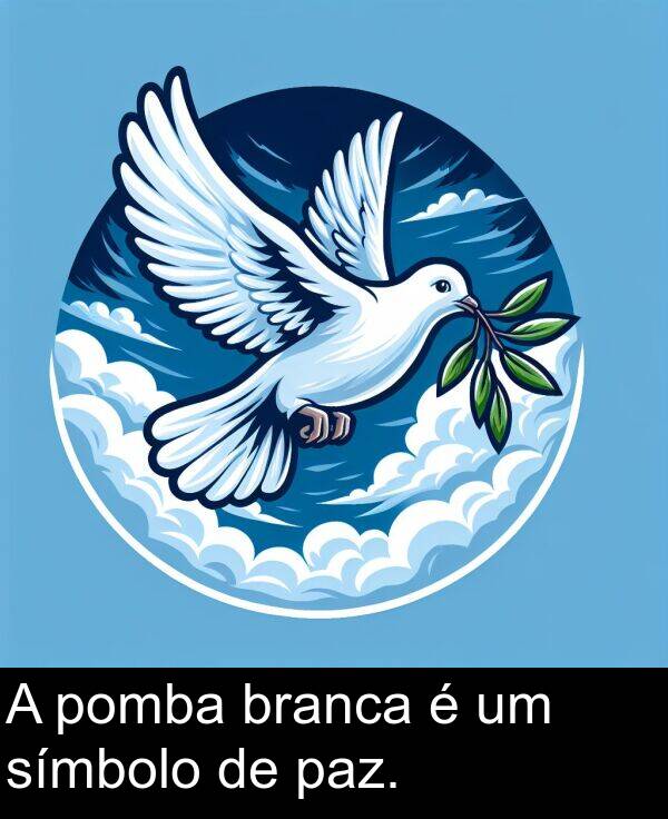 paz: A pomba branca é um símbolo de paz.