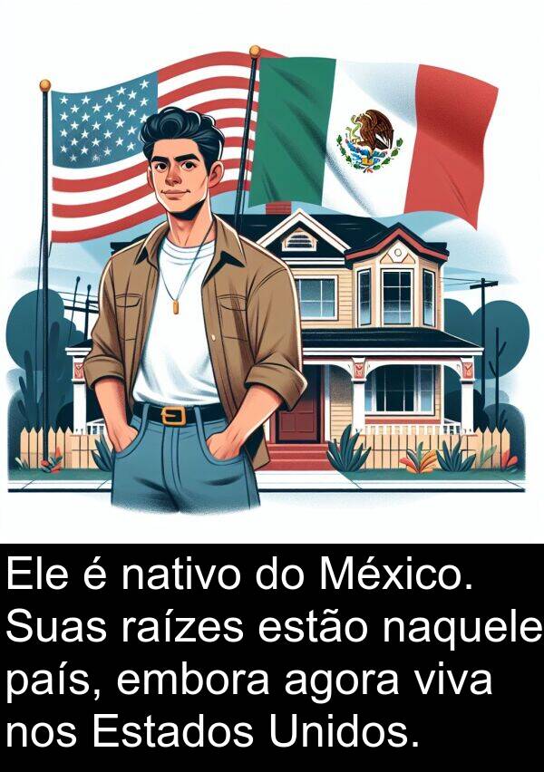 país: Ele é nativo do México. Suas raízes estão naquele país, embora agora viva nos Estados Unidos.