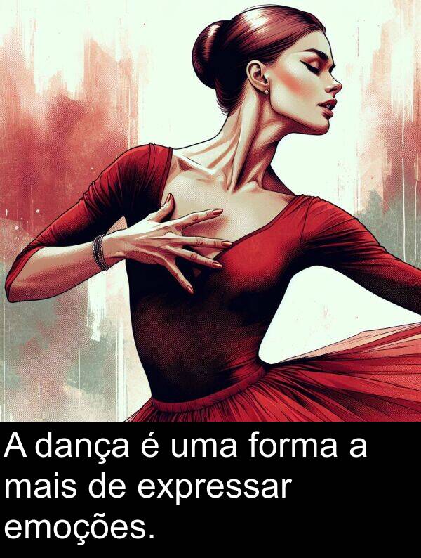 mais: A dança é uma forma a mais de expressar emoções.