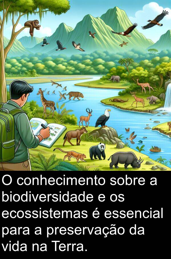 biodiversidade: O conhecimento sobre a biodiversidade e os ecossistemas é essencial para a preservação da vida na Terra.