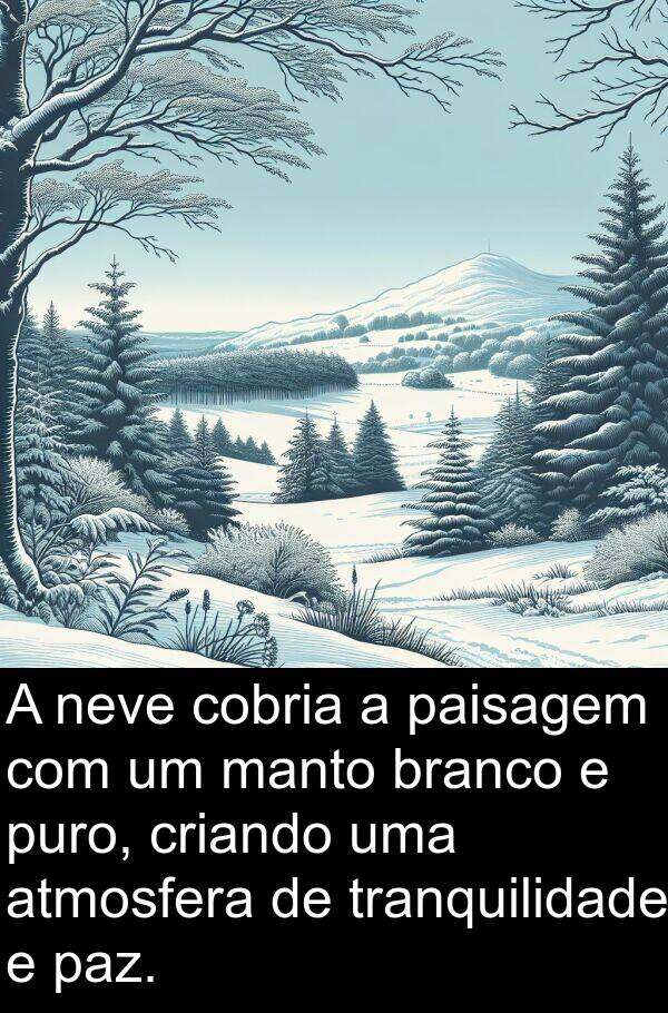 neve: A neve cobria a paisagem com um manto branco e puro, criando uma atmosfera de tranquilidade e paz.