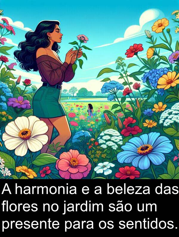 harmonia: A harmonia e a beleza das flores no jardim são um presente para os sentidos.