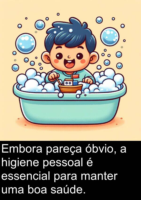 boa: Embora pareça óbvio, a higiene pessoal é essencial para manter uma boa saúde.