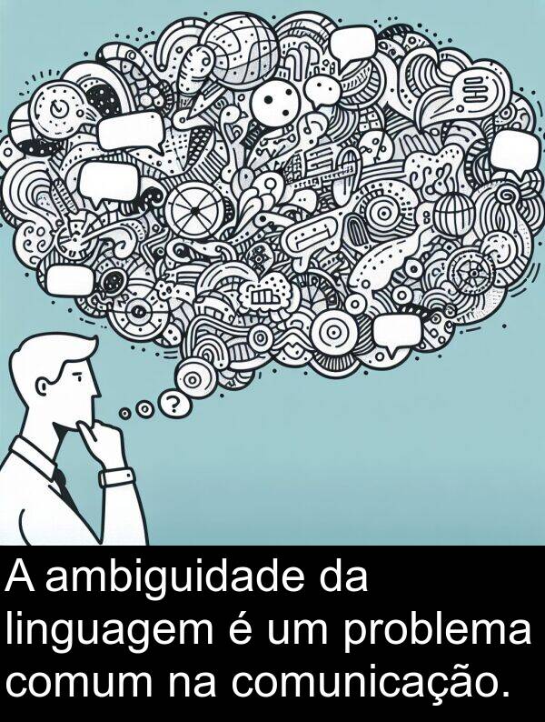 linguagem: A ambiguidade da linguagem é um problema comum na comunicação.