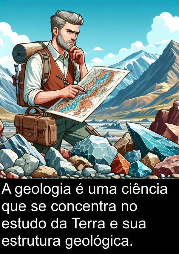 geológica: A geologia é uma ciência que se concentra no estudo da Terra e sua estrutura geológica.