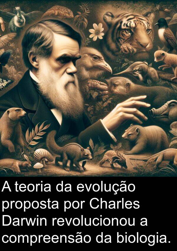 biologia: A teoria da evolução proposta por Charles Darwin revolucionou a compreensão da biologia.