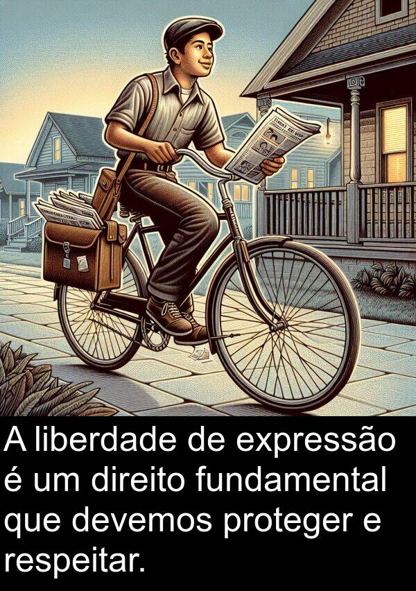 liberdade: A liberdade de expressão é um direito fundamental que devemos proteger e respeitar.