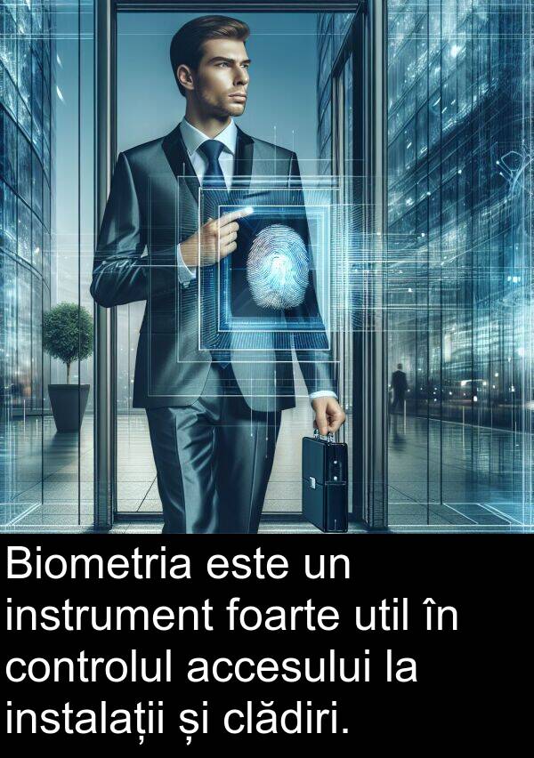 accesului: Biometria este un instrument foarte util în controlul accesului la instalații și clădiri.