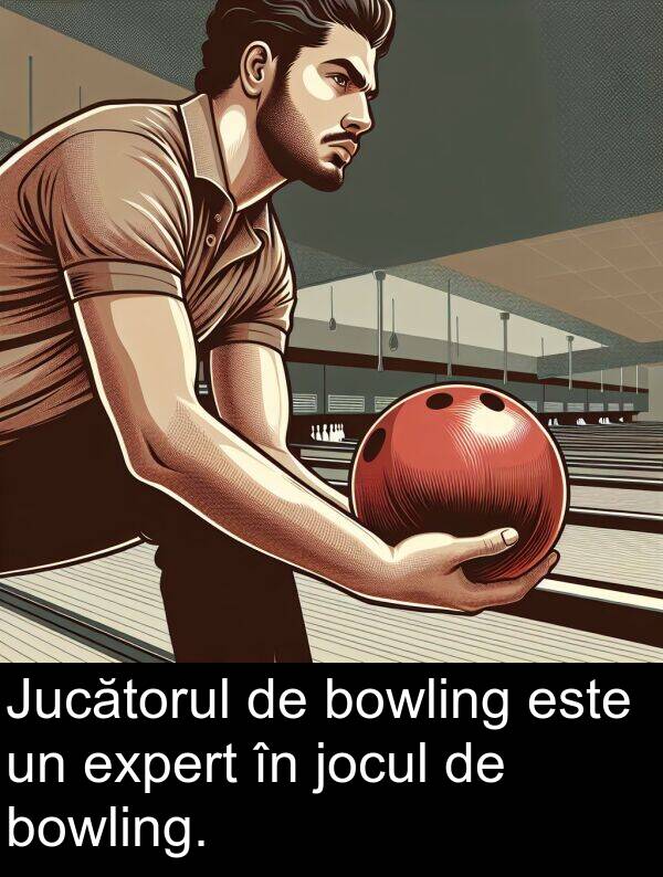 jocul: Jucătorul de bowling este un expert în jocul de bowling.