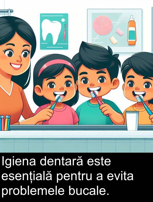 dentară: Igiena dentară este esențială pentru a evita problemele bucale.