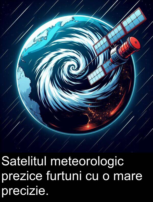 prezice: Satelitul meteorologic prezice furtuni cu o mare precizie.