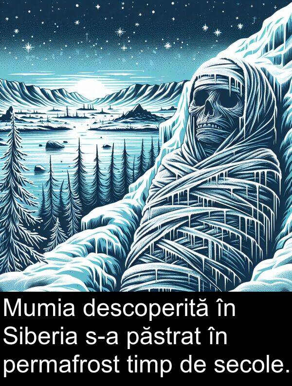 descoperită: Mumia descoperită în Siberia s-a păstrat în permafrost timp de secole.