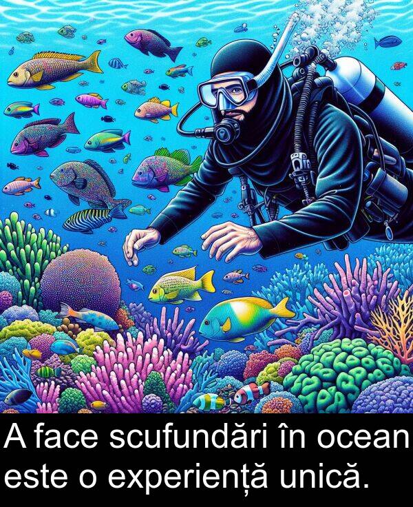 face: A face scufundări în ocean este o experiență unică.