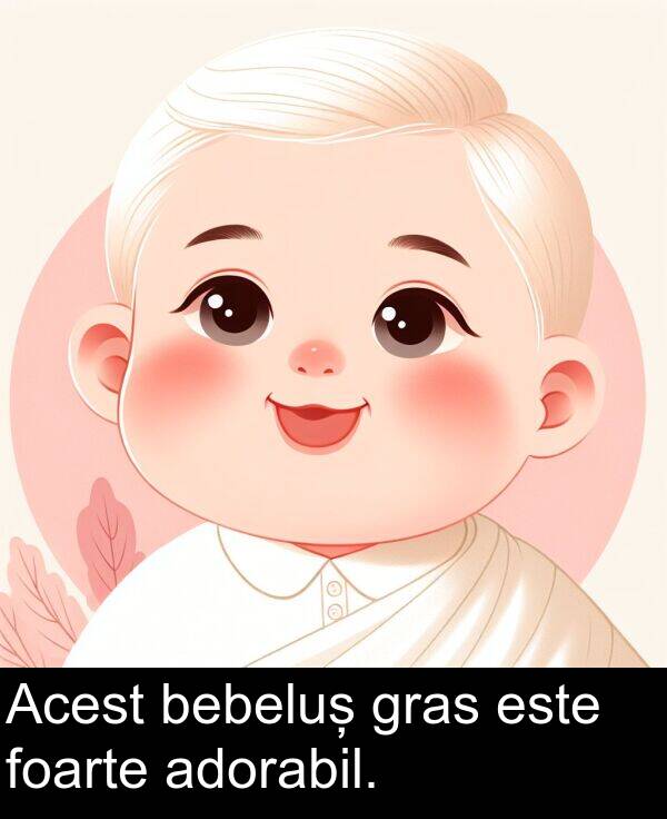 bebeluș: Acest bebeluș gras este foarte adorabil.