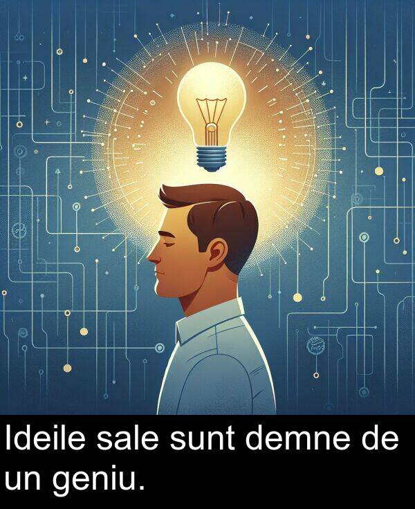 sale: Ideile sale sunt demne de un geniu.